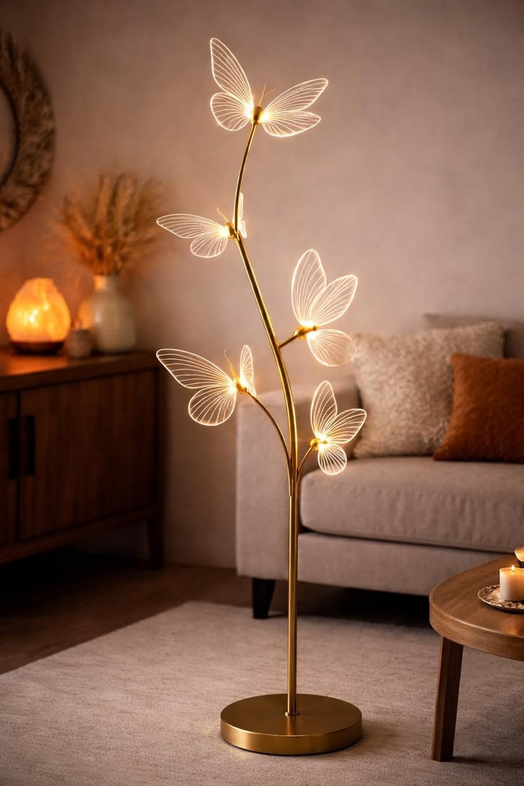 Butterfly LED Floor Lamp Ideas For Room